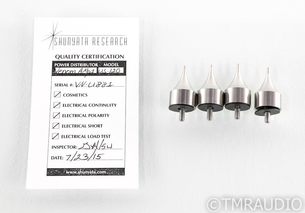 Shunyata Venom AMP-1 AC Power Distributor; Single Outlet; C19
