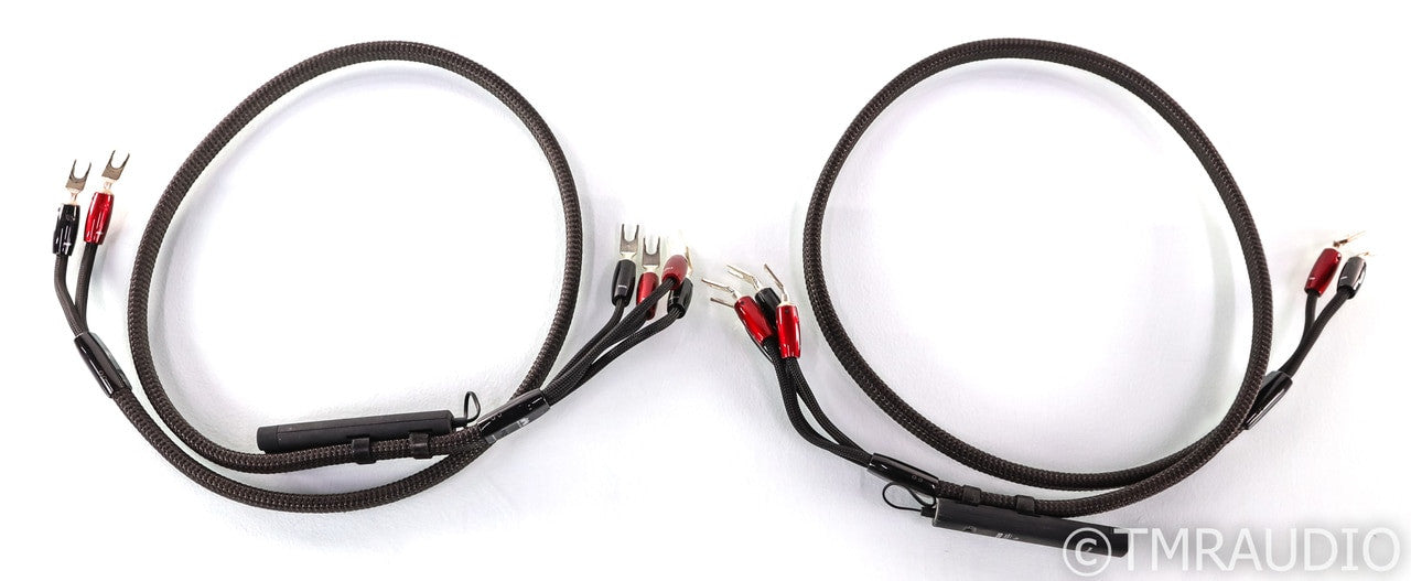 AudioQuest Castle Rock Biwire Speaker Cables; 5ft Pair; 72v DBS