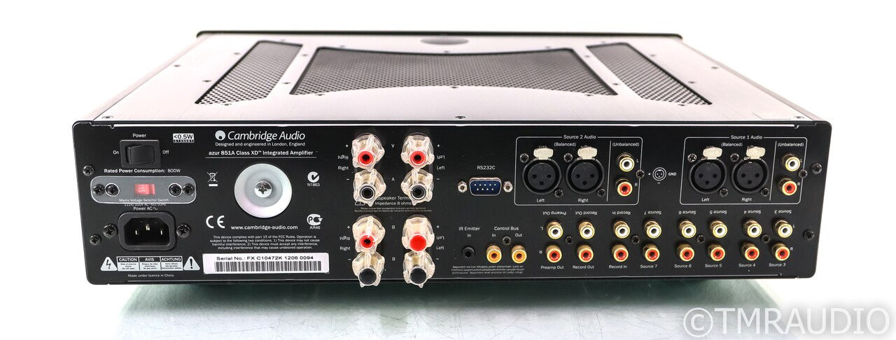 Cambridge Audio Azur 851A Stereo Integrated Amplifier; Black; 851-A; Remote