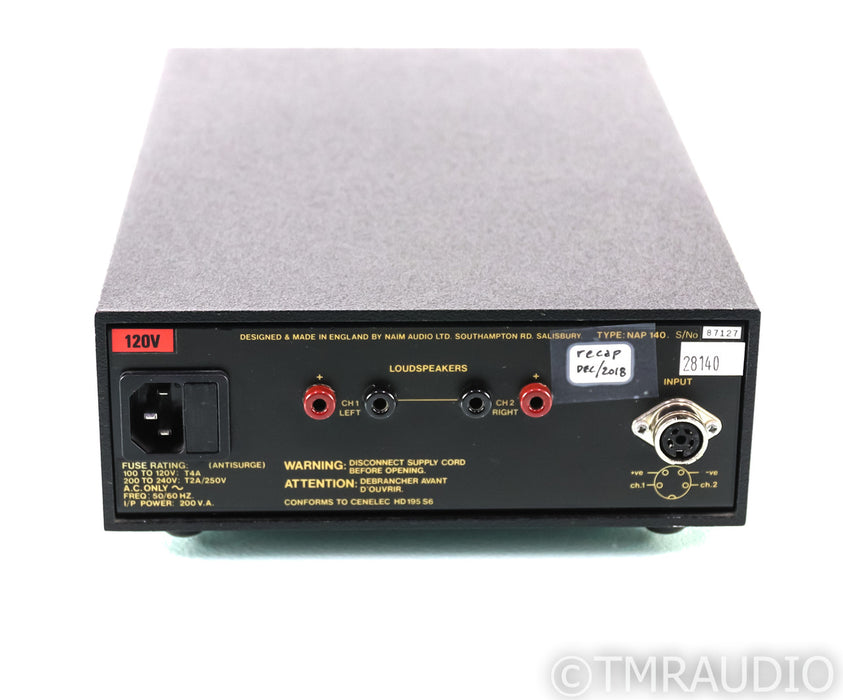 Naim NAP140 Vintage Stereo Power Amplifier; NAP-140