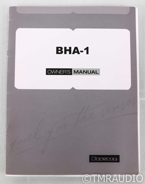 Bryston BHA-1 Headphone Amplifier; BHA1; Silver; 17"