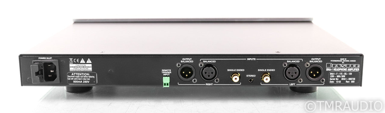 Bryston BHA-1 Headphone Amplifier; BHA1; Silver; 17"