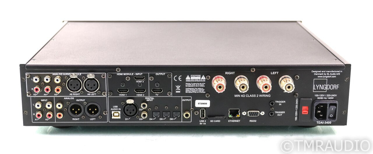 Lyngdorf TDAI-3400 Stereo Streaming Integrated Amplifier; Roon Ready; HDMI