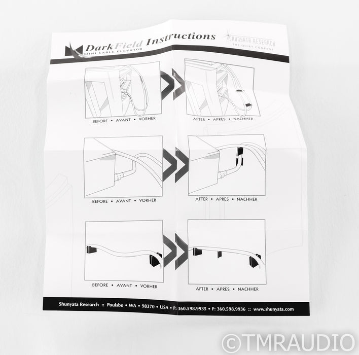 Shunyata Research DarkField mini Cable Elevators; Set of 12