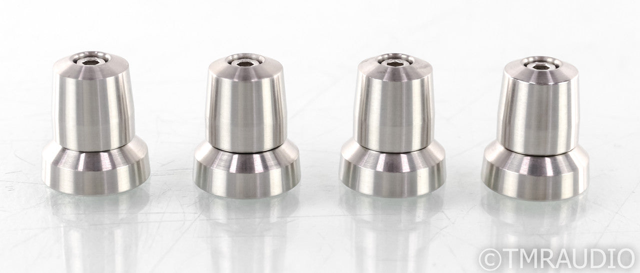 Stillpoint Ultra Mini Isolation Feet; Set of 4; Silver