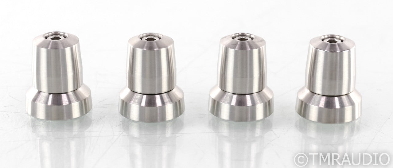 Stillpoint Ultra Mini Isolation Feet; Set of 4; Silver