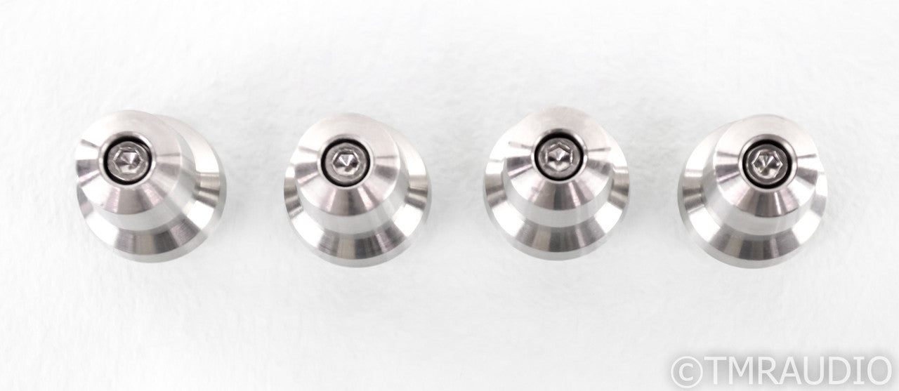 Stillpoint Ultra Mini Isolation Feet; Set of 4; Silver