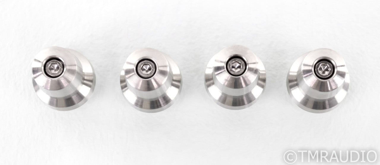 Stillpoint Ultra Mini Isolation Feet; Set of 4; Silver