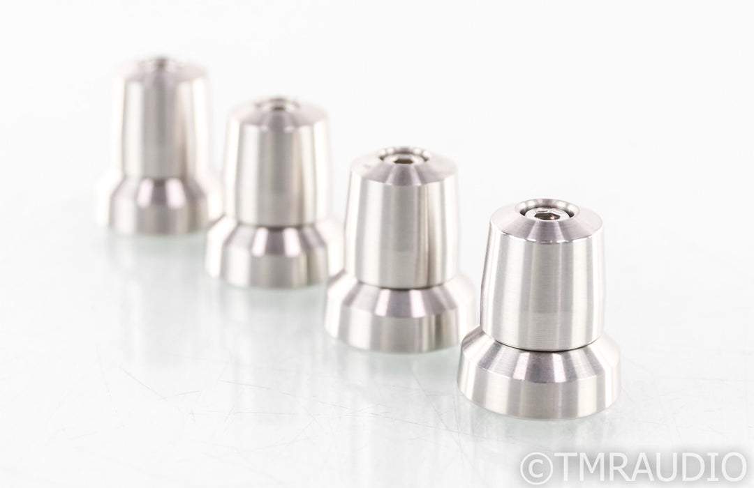 Stillpoint Ultra Mini Isolation Feet; Set of 4; Silver