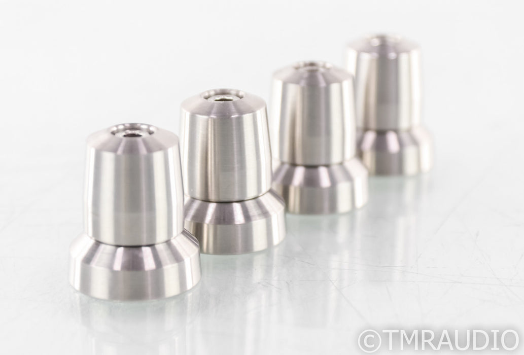Stillpoint Ultra Mini Isolation Feet; Set of 4; Silver