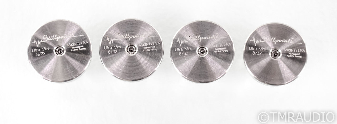 Stillpoint Ultra Mini Isolation Feet; Set of 4; Silver