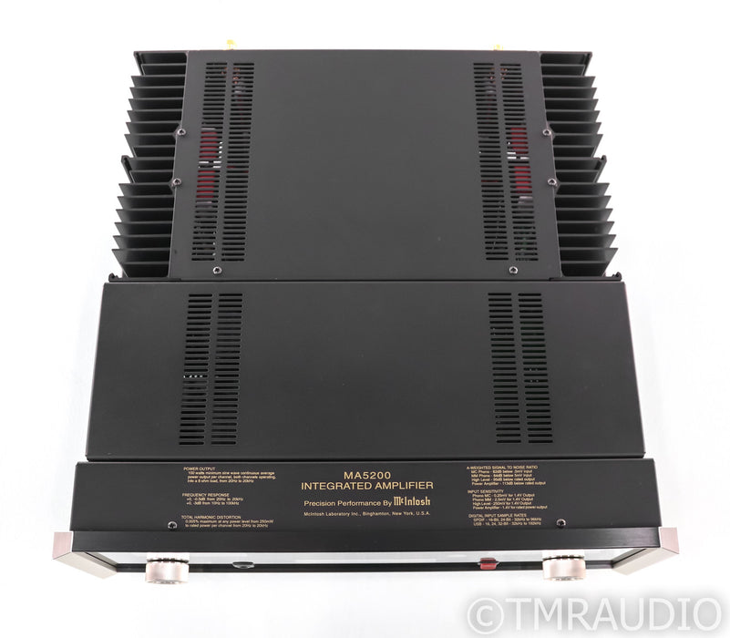 McIntosh MA5200 Stereo Integrated Amplifier; MA-5200; MM Phono