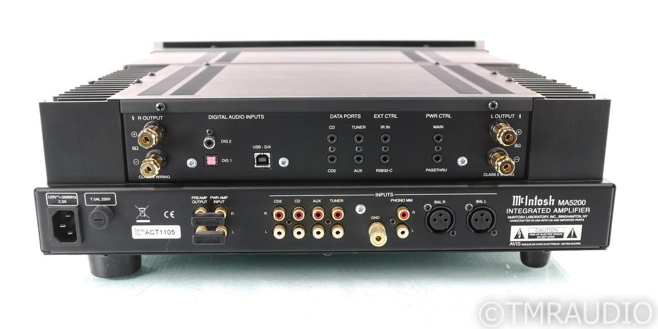 McIntosh MA5200 Stereo Integrated Amplifier; MA-5200; MM Phono