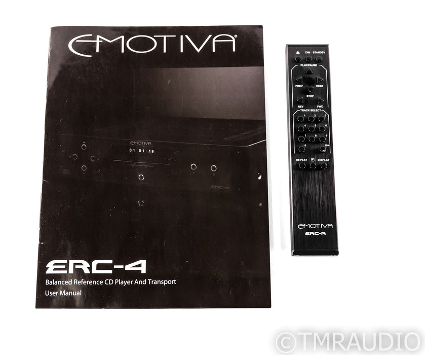 Emotiva ERC-4 CD Player / DAC; ERC4; Remote (High-Pitched Noise)