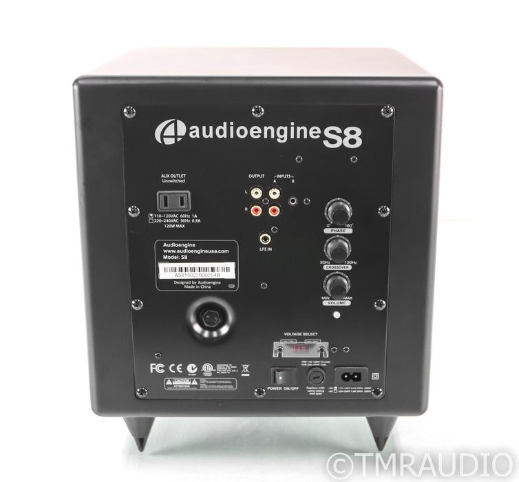 Audioengine S8 8" Powered Subwoofer; Satin Black; S-8