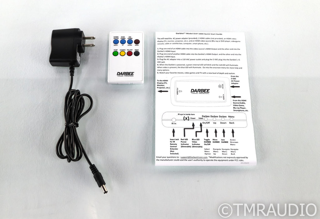 Darbee Darblet DVP 5000 HDMI Video Processor; Enhancer; DVP-5000; Remote