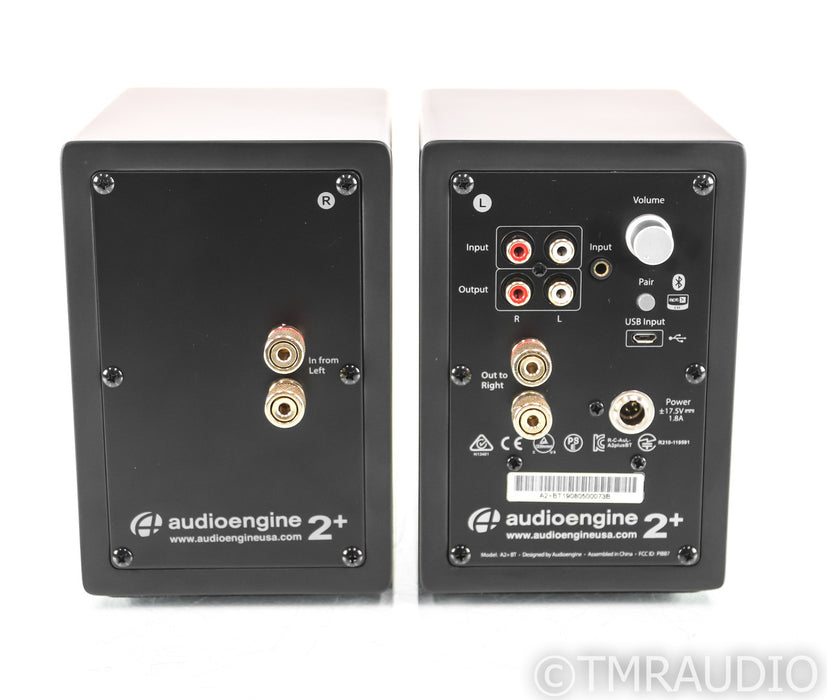 Audioengine A2+ Wireless Powered Bookshelf Speakers; Satin Black Pair