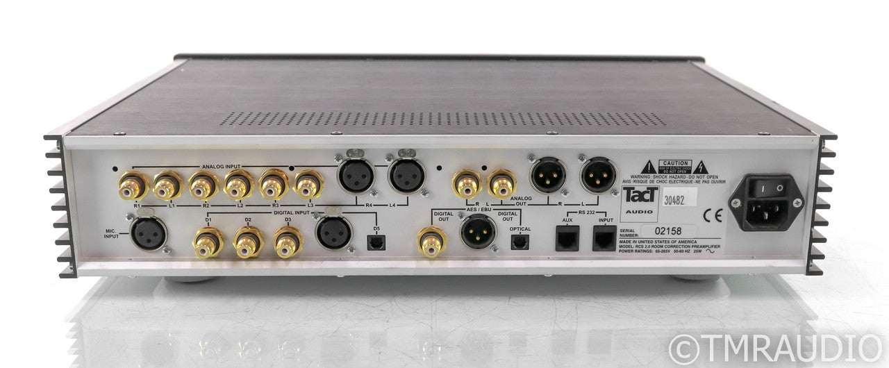 TacT Audio RCS 2.0 Room Correction Stereo Preamplifier; Black (No Remote)
