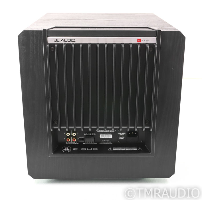 JL Audio E-Sub e110 10" Powered Subwoofer; Vinyl Black Ash; E-110