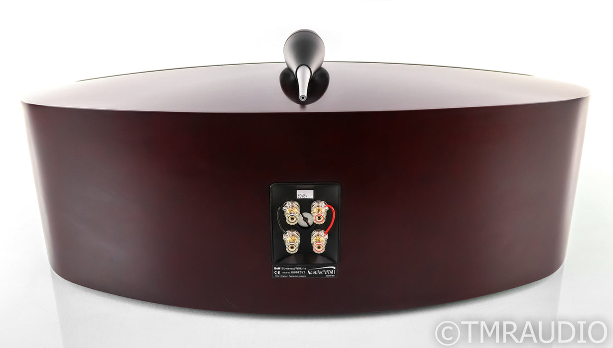 B&W Nautilus HTM1 Center Channel Speaker; HTM-1; Cherry