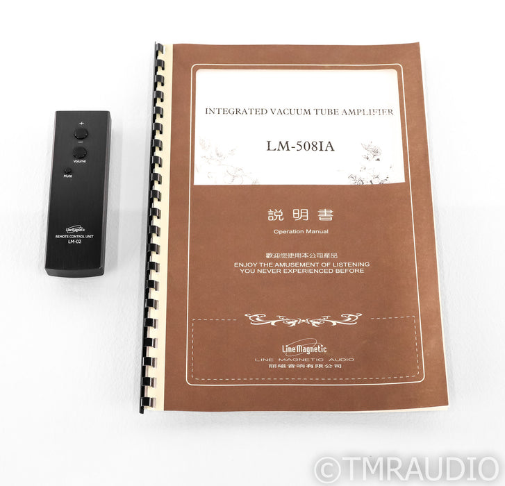 Line Magnetic LM-508IA Stereo Tube Integrated Amplifier; LM508IA; Remote
