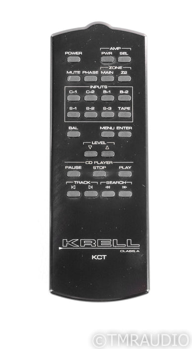 Krell KCT Stereo Preamplifier; Current Tunnel; Remote