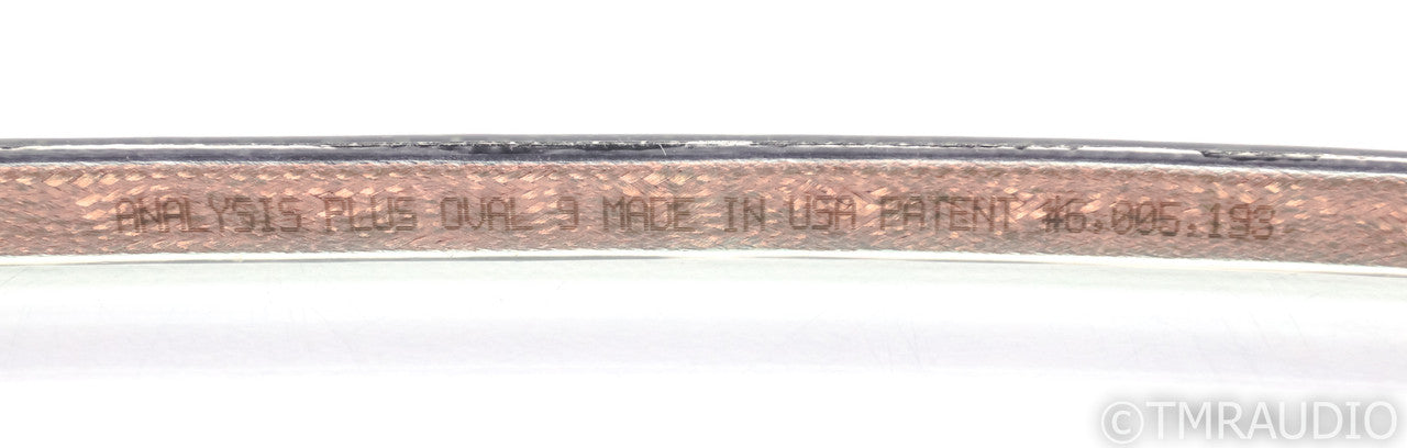 Analysis Plus Oval 9 Speaker Cables; 12ft Pair