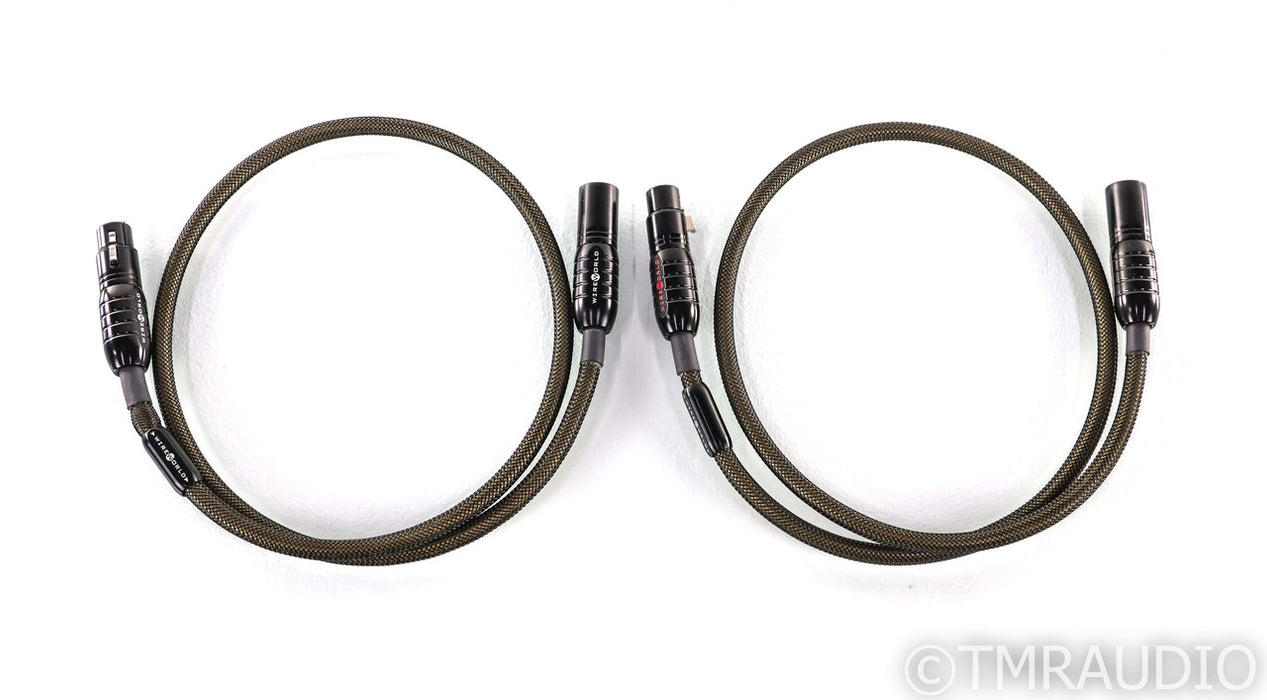 WireWorld Gold Eclipse 7 XLR Cables; 1m Pair Balanced Interconnects