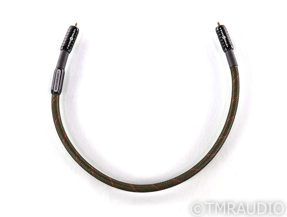 WireWorld Gold Starlight 7 RCA Digital Coaxial Cable; .5m Digital Interconnect