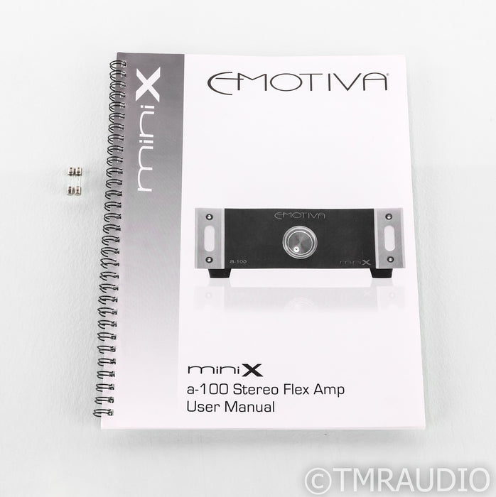 Emotiva MiniX A-100 Stereo Power Amplifier; A100; Black