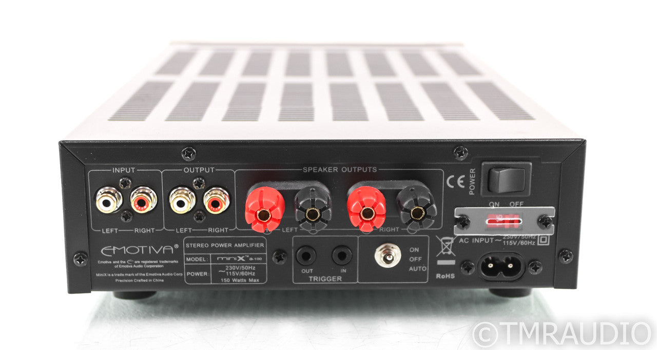 Emotiva MiniX A-100 Stereo Power Amplifier; A100; Black