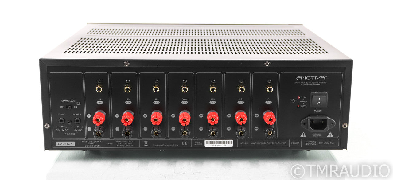 Emotiva UPA-700 7 Channel Power Amplifier; UPA700; Black