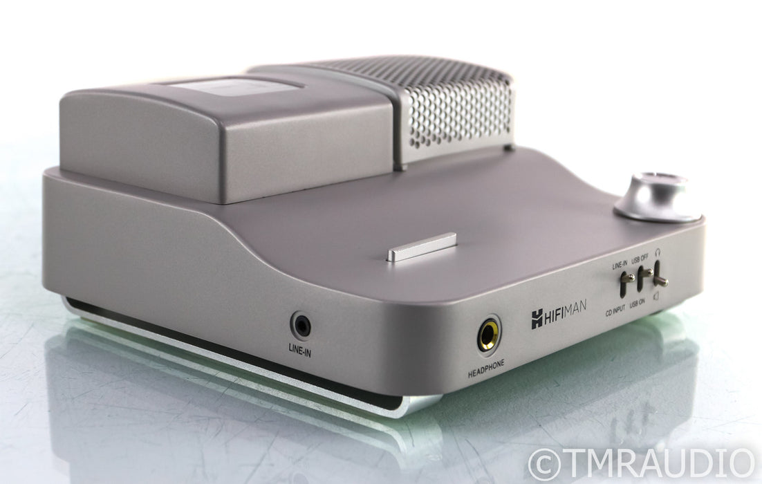 Hifiman EF100 Tube Hybrid Headphone Amplifier; Mira3; MM Phono; Remote (Cracked Faceplate)