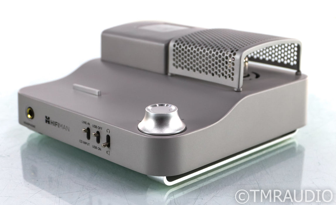 Hifiman EF100 Tube Hybrid Headphone Amplifier; Mira3; MM Phono; Remote (Cracked Faceplate)