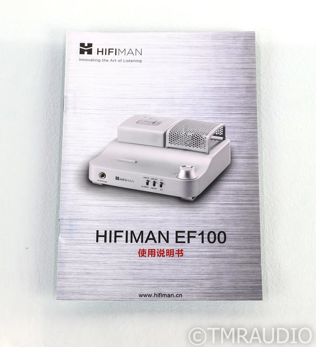Hifiman EF100 Tube Hybrid Headphone Amplifier; Mira3; MM Phono; Remote (Cracked Faceplate)