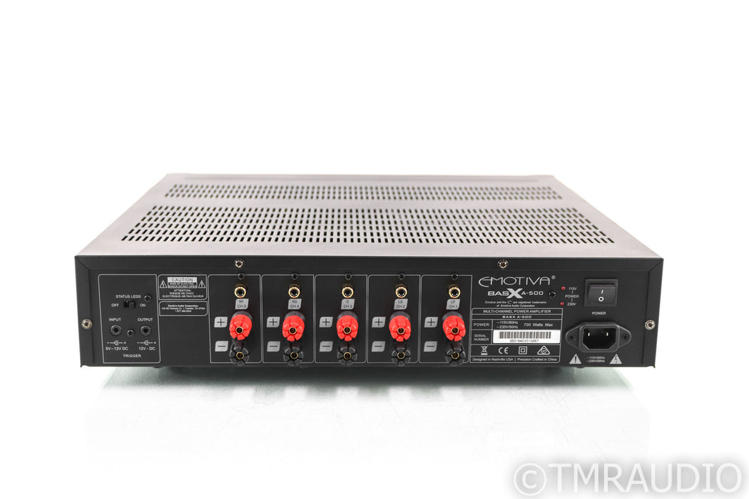 Emotiva BasX A-500 5 Channel Power Amplifier; A500; Black