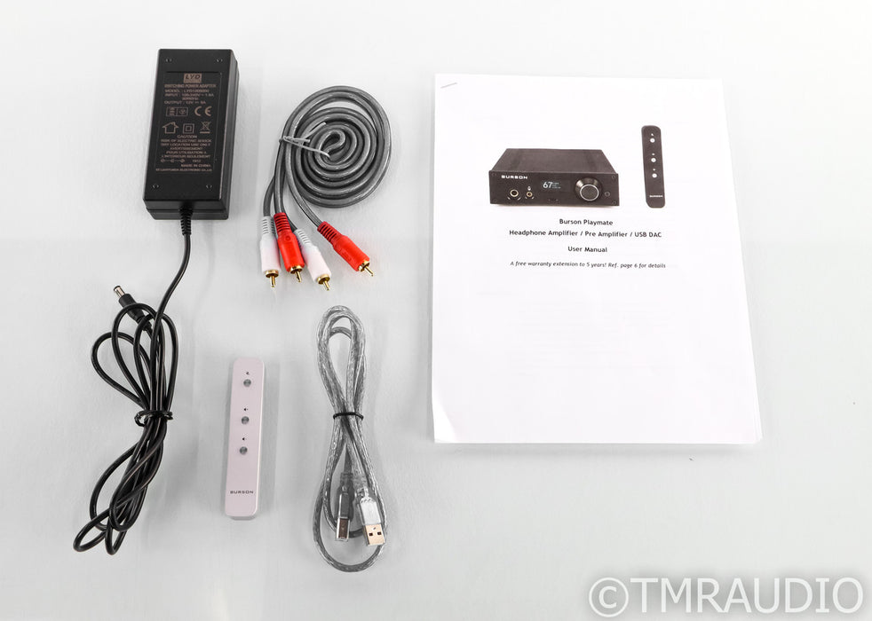Burson PC-170 Playmate DAC / Headphone Amplifier; Silver; Remote