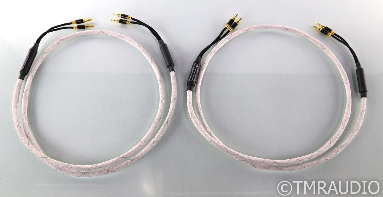 WyWires Platinum Series Speaker Cables; 8ft Pair