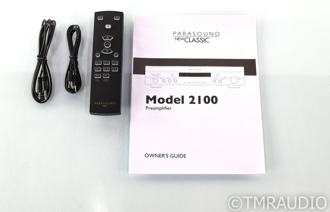 Parasound NewClassic Model 2100 2.1 Channel Preamplifier; Black; Remote