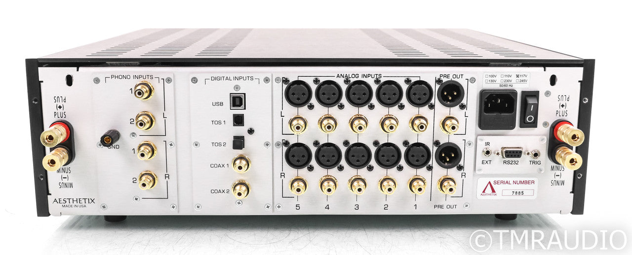 Aesthetix Mimas; Integrated Amplifier; Phono, DAC, Black; Integrated Amplifier; Phono, DAC, Black