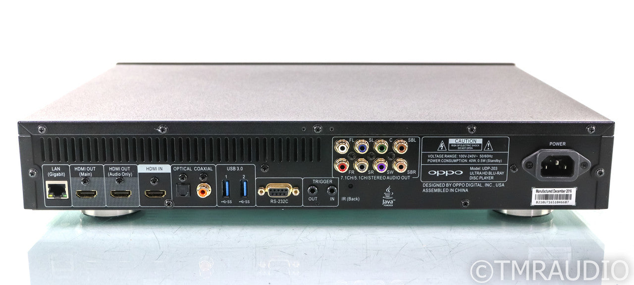 Oppo UDP-203 Universal 4K UHD Blu-Ray Player; UDP203; HDR; Remote