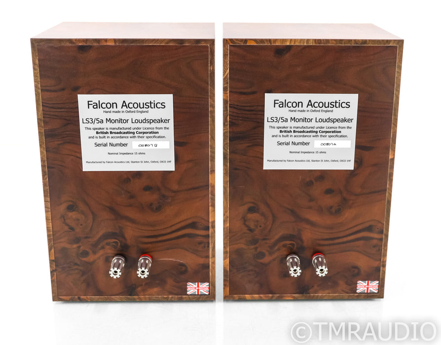 Falcon Acoustics LS3/5a Bookshelf Speakers; Burled Walnut Pair