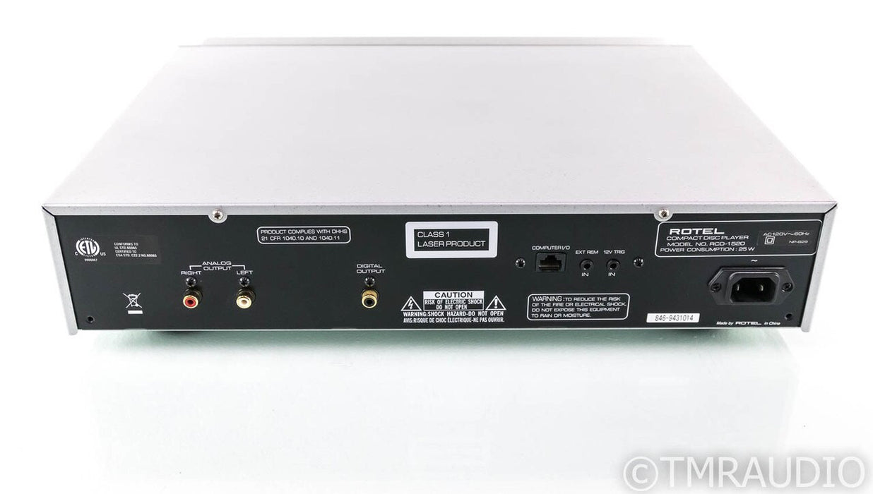 Rotel RCD-1520 CD Player; RCD1520; Remote