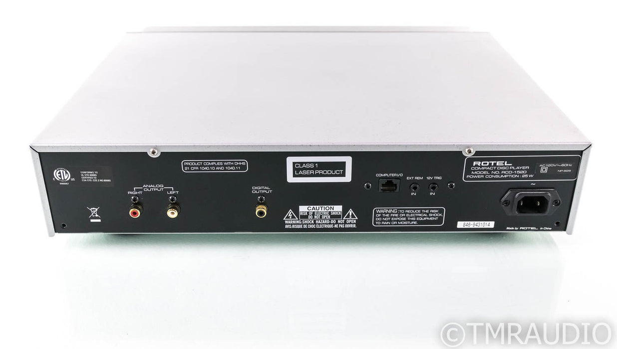 Rotel RCD-1520 CD Player; RCD1520; Remote