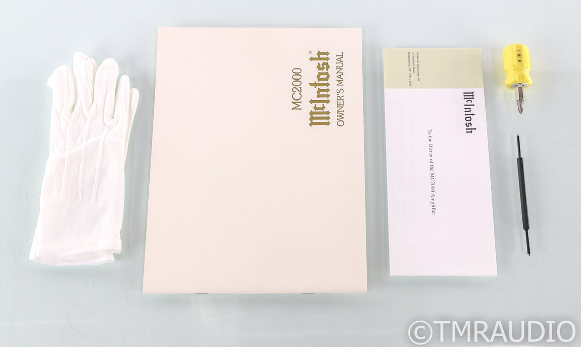 McIntosh MC2000 Stereo Tube Power Amplifier
