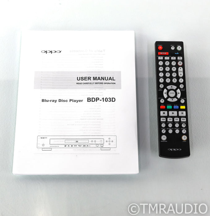 Oppo BDP-103D Universal Blu-Ray Player; BDP103D; Darbee Edition; Remote