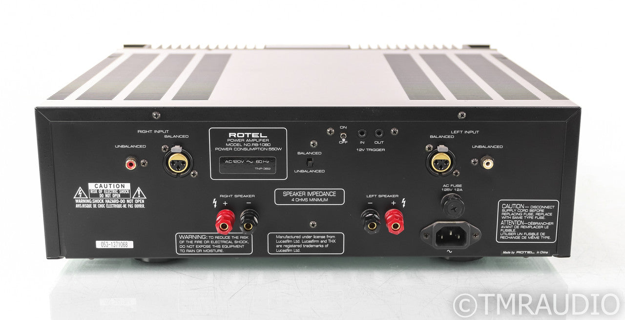 Rotel RB-1080 Stereo Power Amplifier; RB1080; Black