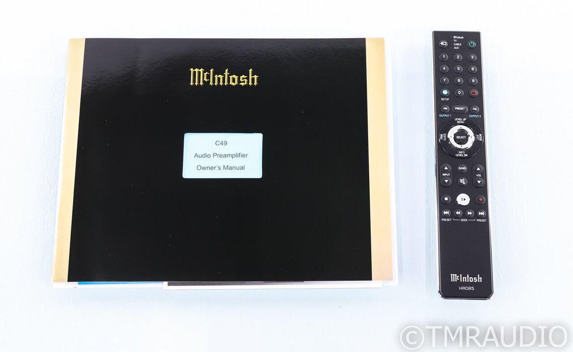 McIntosh C49 Stereo Preamplifier; C-49; MM / MC Phono; Remote