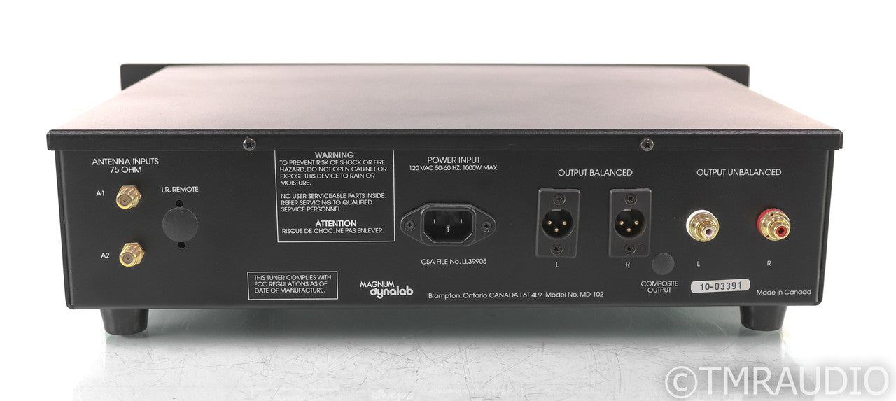 Magnum Dynalab MD 102 Stereo Analog FM Tuner; MD102; Black