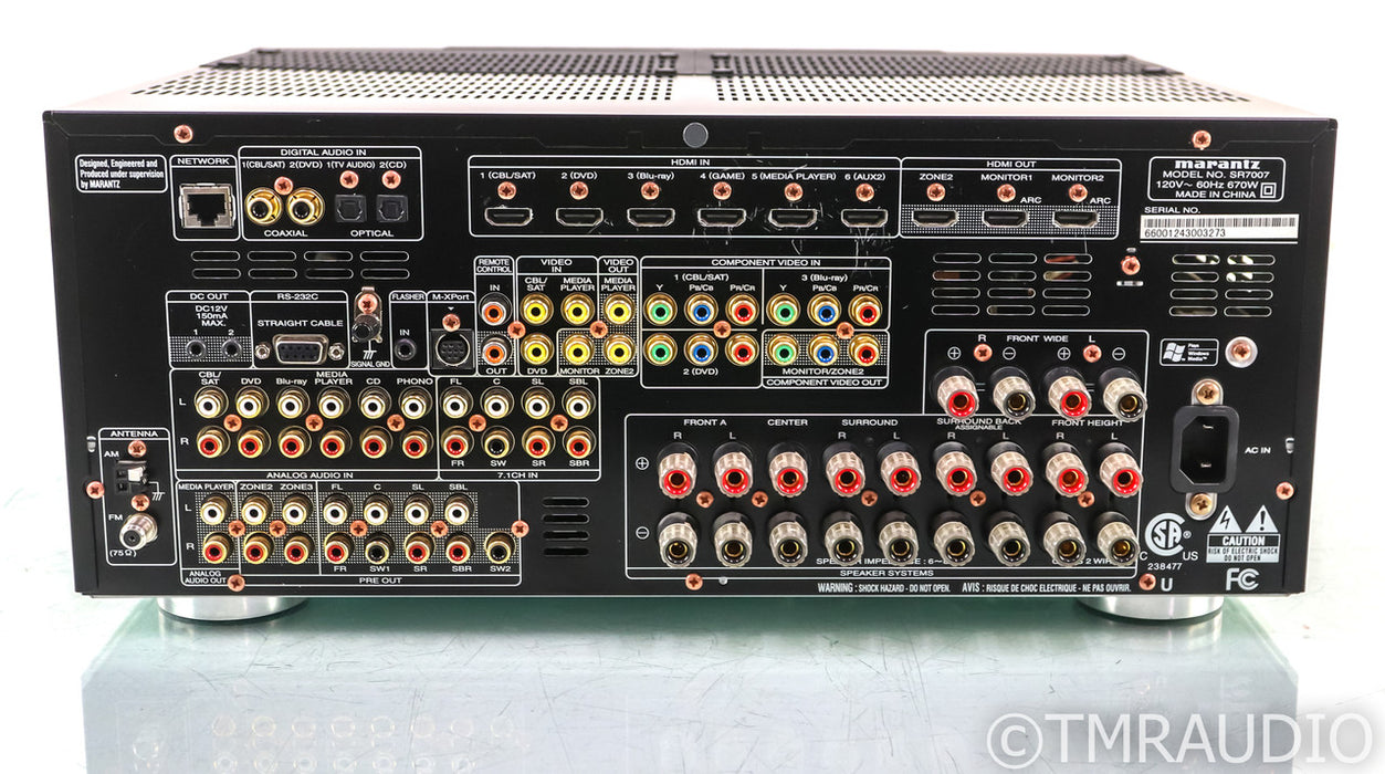 Marantz SR7007 7.2 Channel Home Theater Receiver; SR-7007; Remote